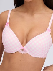 Boux Avenue Pink Sabrina Print Push Up Bra - Image 3 of 6
