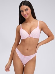 Boux Avenue Pink Sabrina Print Push Up Bra - Image 6 of 6