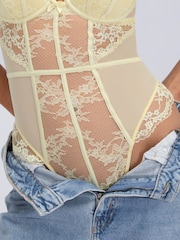 Boux Avenue Yellow Lita Lace Body - Image 5 of 6