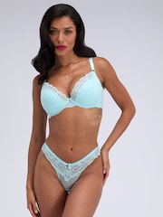 Boux Avenue Blue Harper Lace Balconette Bra - Image 6 of 6
