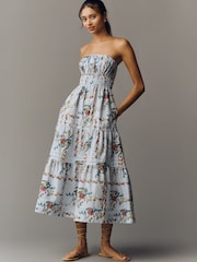 Anthropologie Blue The Somerset Strapless Edition Maxi Dress - Image 1 of 4