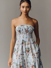 Anthropologie Blue The Somerset Strapless Edition Maxi Dress - Image 2 of 4