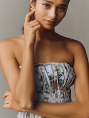 Anthropologie Blue The Somerset Strapless Edition Maxi Dress - Image 3 of 4