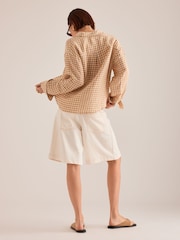 Anthropologie Maeve Shrunken Bennet Linen Buttondown Shirt - Image 3 of 4