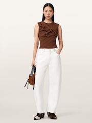 AllSaints Brown Nella Tank - Image 3 of 7