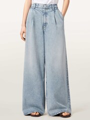 AllSaints Blue Haze Pleat Jeans - Image 1 of 5