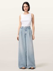 AllSaints Blue Haze Pleat Jeans - Image 2 of 5