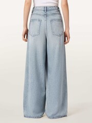 AllSaints Blue Haze Pleat Jeans - Image 3 of 5