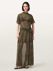 AllSaints Green Sali Top - Image 2 of 5