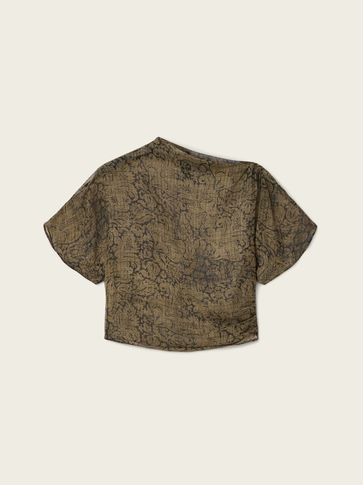 AllSaints Green Sali Top - Image 5 of 5