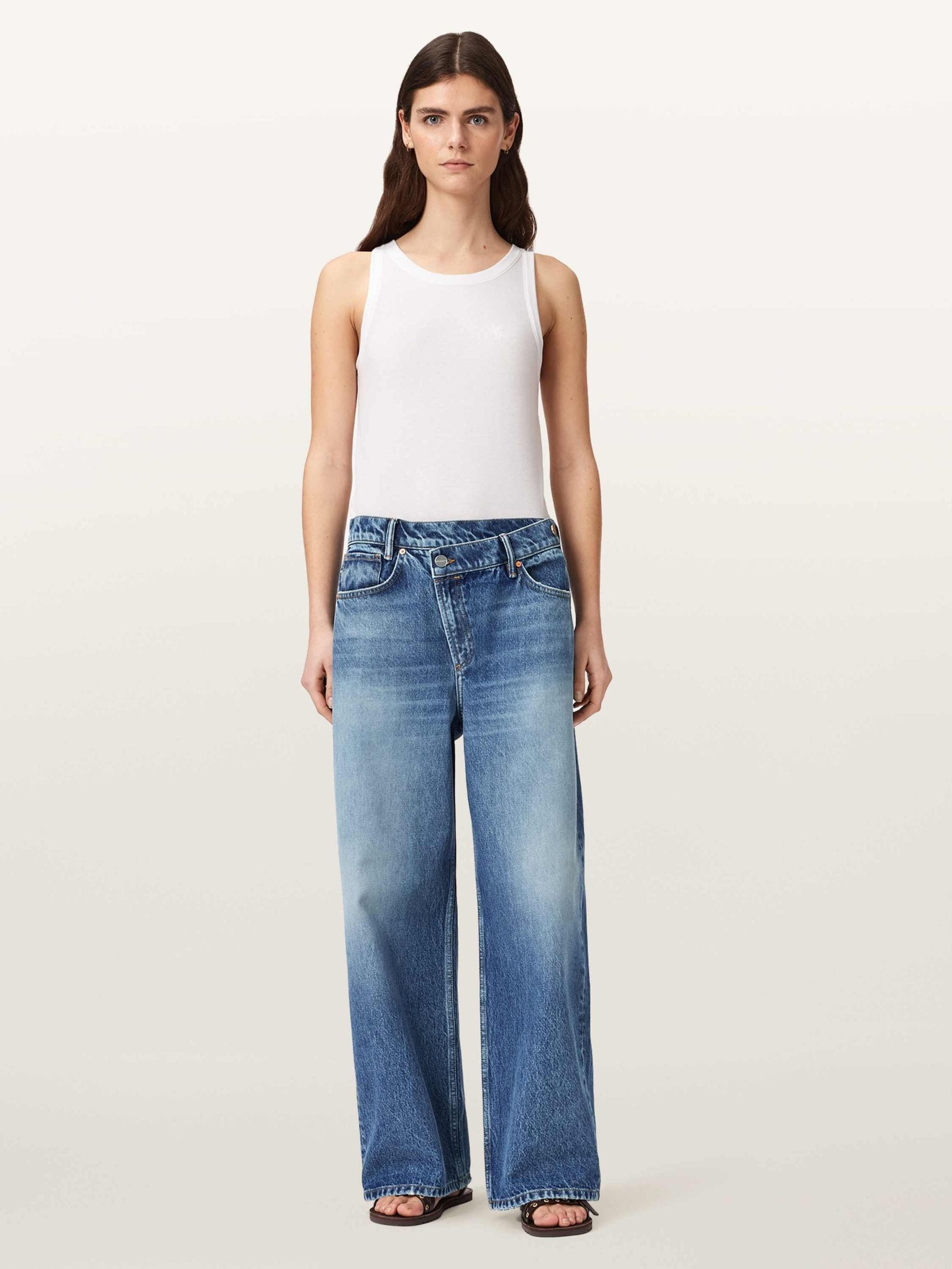 Buy AllSaints Blue Aki Crossover Jeans from Next Canada