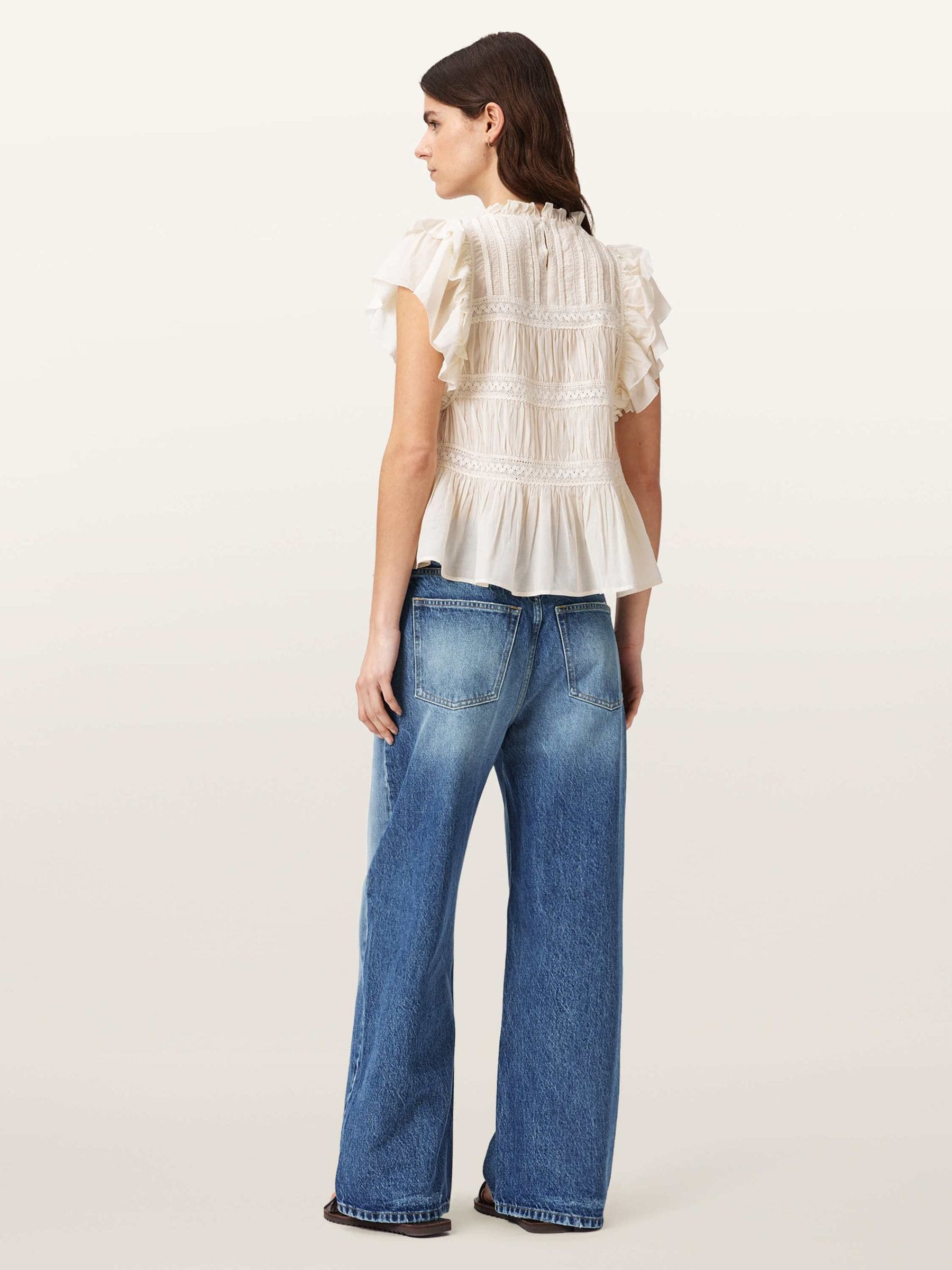 Buy AllSaints Blue Aki Crossover Jeans from Next Canada