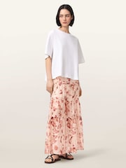 AllSaints Pink Evia Skirt - Image 1 of 6