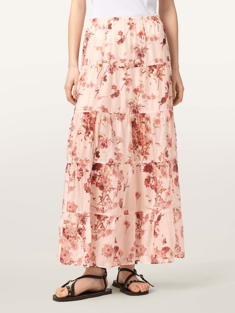 AllSaints Pink Evia Skirt - Image 2 of 6 AllSaints Pink Evia Skirt - Image 2 of 6