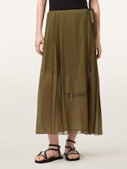 AllSaints Green Clover Skirt - Image 1 of 6