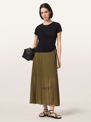 AllSaints Green Clover Skirt - Image 4 of 6