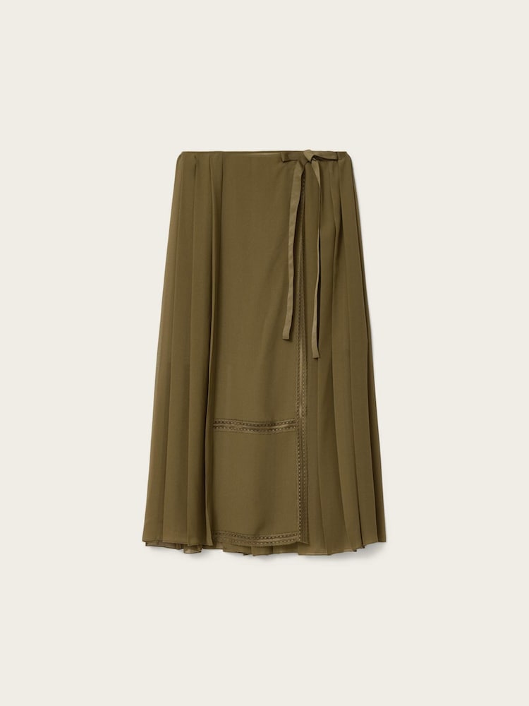 AllSaints Green Clover Skirt - Image 6 of 6