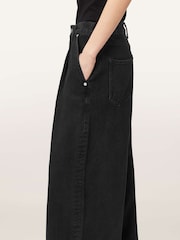 AllSaints Black Haze Pleat Jeans - Image 3 of 7