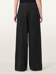 AllSaints Black Haze Pleat Jeans - Image 4 of 7