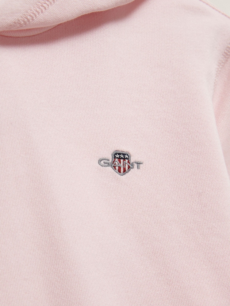 GANT Pink Shield Hoodie - Image 2 of 2 GANT Pink Shield Hoodie - Image 2 of 2
