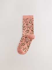 Pink Animal Ankle Socks 7 Pack - Image 4 of 10