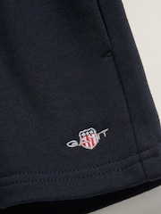 GANT Blue Shield Sweat Shorts - Image 2 of 2