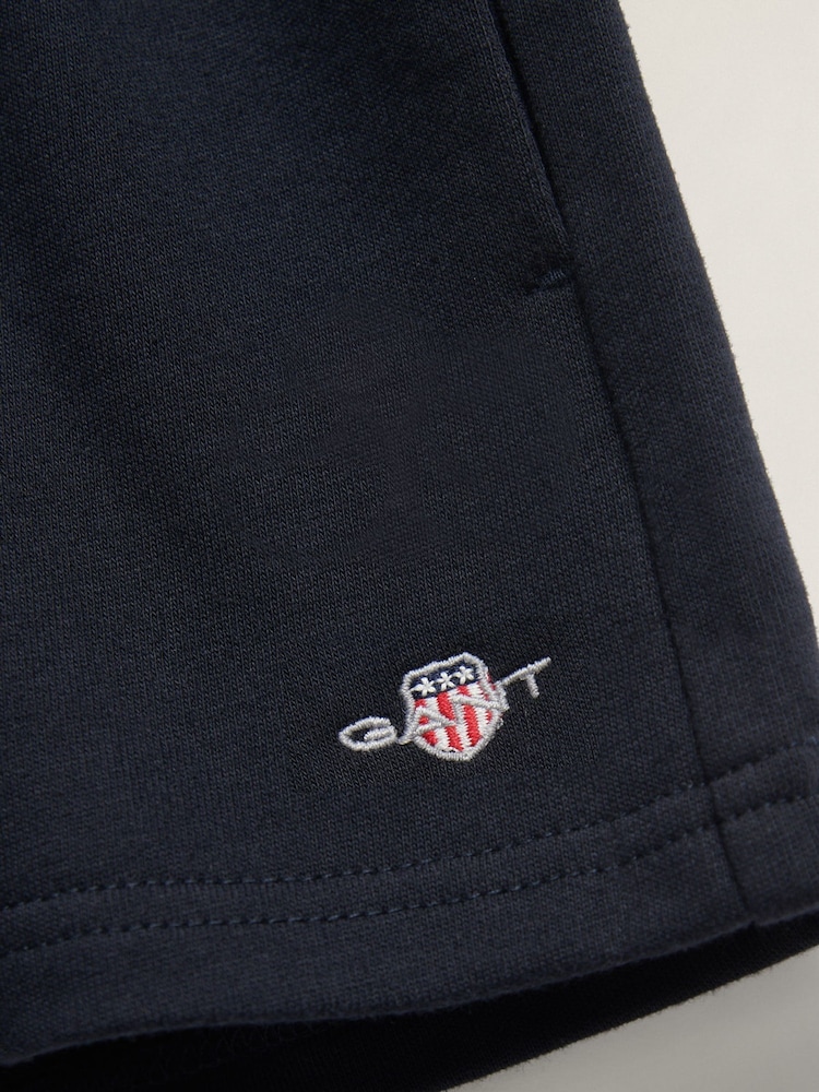 GANT Blue Shield Sweat Shorts - Image 2 of 2
