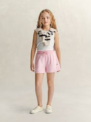 GANT Pink Shield Sweat Shorts - Image 4 of 4