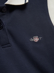 GANT Blue Shield Sleeveless Polo Top - Image 2 of 2