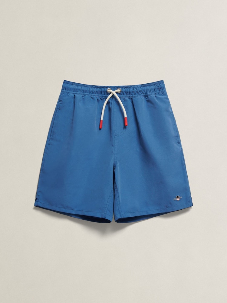 GANT Blue Shield Swim Shorts - Image 1 of 2