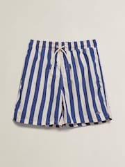 GANT Blue Block Stripe Swimshorts - Image 1 of 2