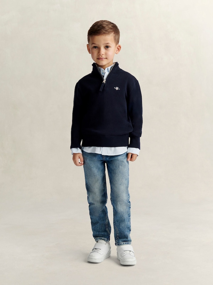 GANT シールドコットンハーフジップトレーナー - 画像 4 / 4