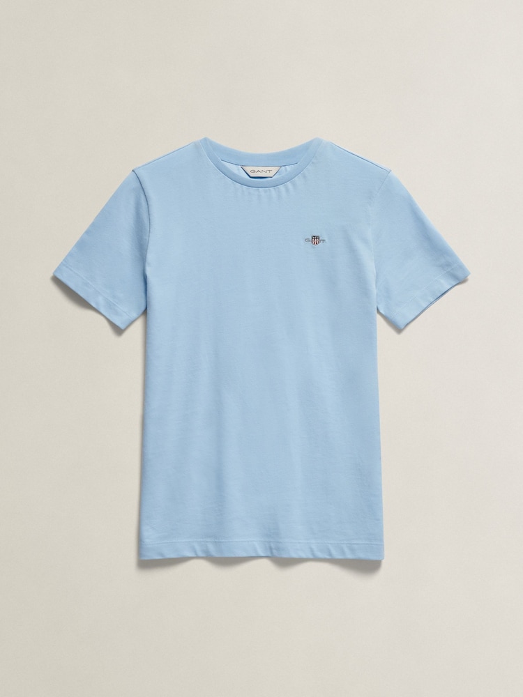 GANT Blue Shield Short Sleeve T-Shirt - Image 1 of 2 GANT Blue Shield Short Sleeve T-Shirt - Image 1 of 2