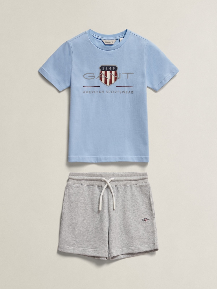 GANT Archive シールド Tシャツ＆スウェットショートパンツセット - 画像 1 / 4