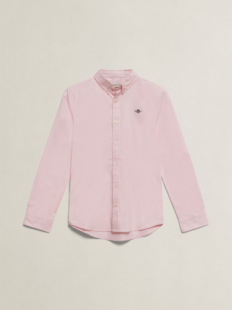 GANT Pink Shield Oxford Shirt - Image 1 of 2 GANT Pink Shield Oxford Shirt - Image 1 of 2