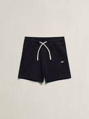 GANT Navy Blue Shield LB Sweatshorts - Image 1 of 2