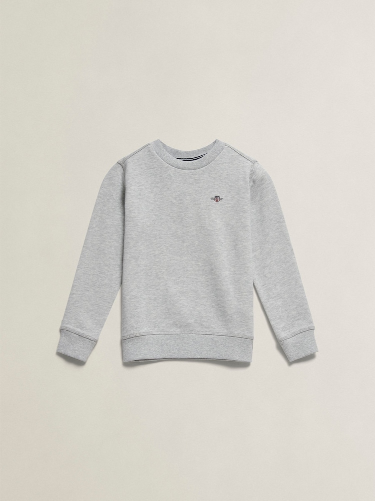 グレー - GANT シールド クルーネック トレーナー - 画像 1 / 2