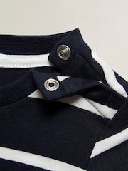 GANT Blue Gant Graphic Stripe Short Sleeve  T-Shirt - Image 3 of 3