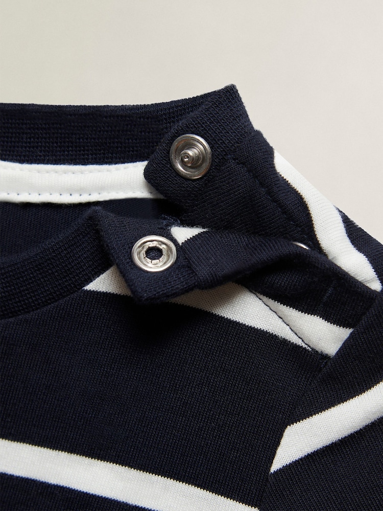 GANT Blue Gant Graphic Stripe Short Sleeve T-Shirt - Image 3 of 3 GANT Blue Gant Graphic Stripe Short Sleeve T-Shirt - Image 3 of 3