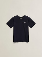 GANT Blue Shield Short Sleeve T-Shirt - Image 1 of 3