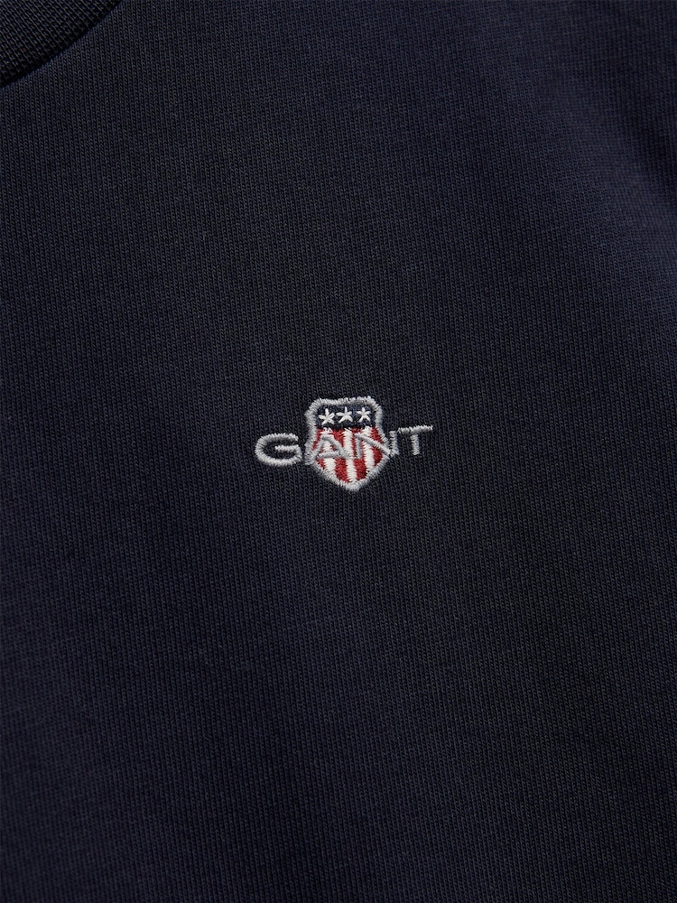 GANT Blue Shield Short Sleeve T-Shirt - Image 2 of 3 GANT Blue Shield Short Sleeve T-Shirt - Image 2 of 3
