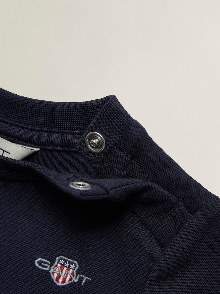 GANT Blue Shield Short Sleeve T-Shirt - Image 3 of 3 GANT Blue Shield Short Sleeve T-Shirt - Image 3 of 3