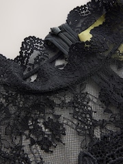 CERENE Eliza Brown Contrast Lace Jumper - Image 7 of 11
