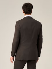 Skopes Brown Corsica Tailored Fit Linen Blend Suit Jacket - Image 4 of 8