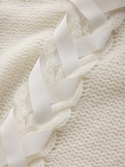 Cream - CERENE Chunky Ribbon Roll Neck Jumper - Larawan 8 ng 10