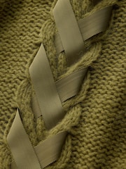 Berde - CERENE Chunky Ribbon Roll Neck Jumper - Larawan 5 ng 13