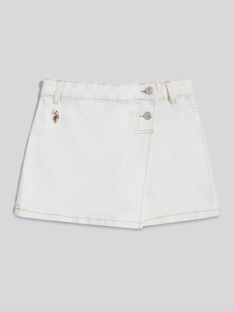 U.S. Polo Assn White Twill Skort - Image 1 of 3