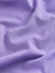 Mid Purple Regular Fit Essential Crew Neck Cotton T-Shirt - Image 6 of 7