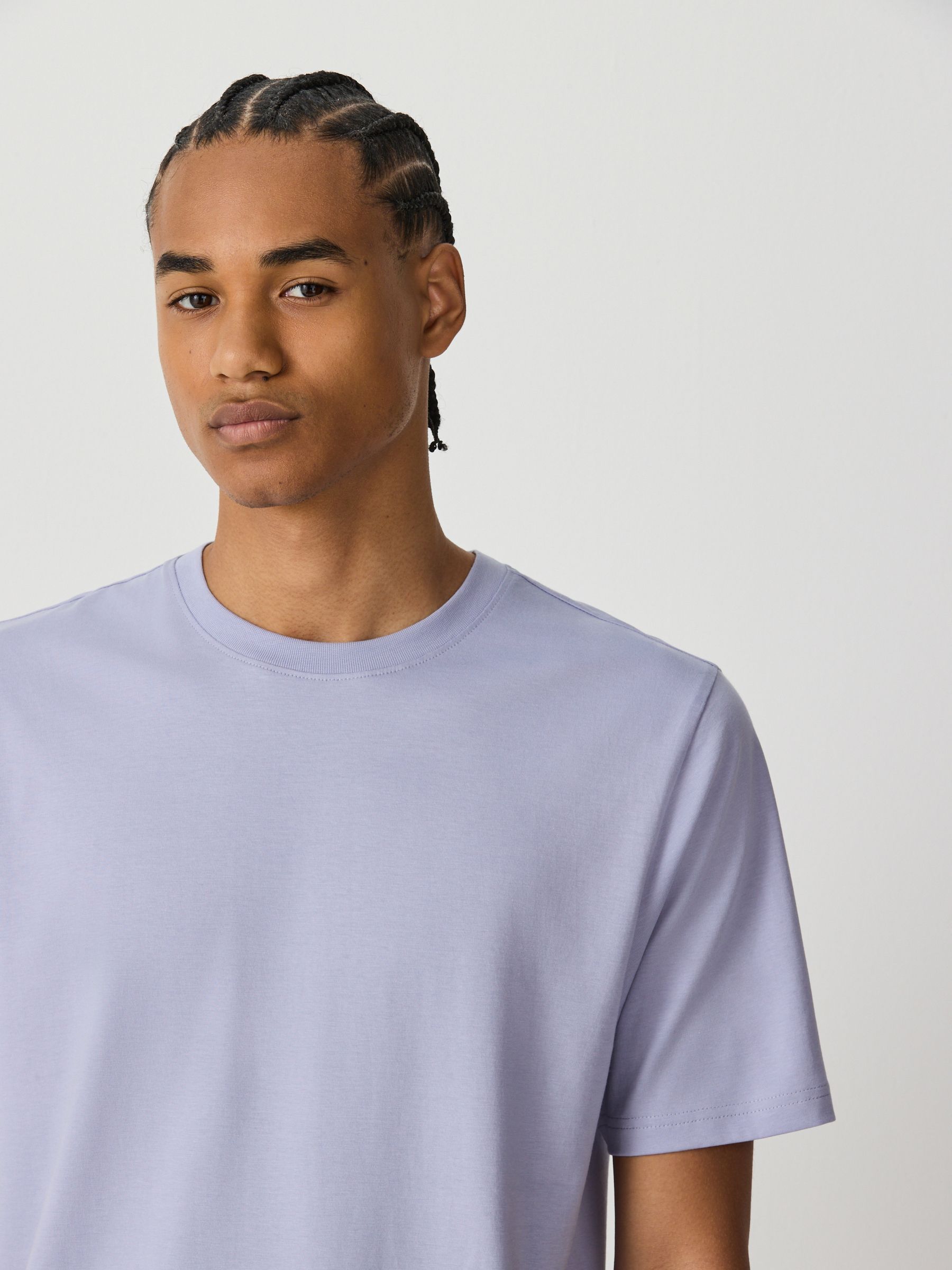その他 Pastel Mens Crew Neck Tee size S Buy Purple Lilac Regular Fit Essential Crew Neck Cotton T-Shirt