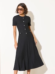 Friends Like These Mint Green Dropped Waist Textured Jersey Maxi Dress - Image 3 of 4